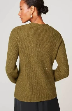 J.Jill Tweed V-Neck Sweater | Jjill-Women Sweaters