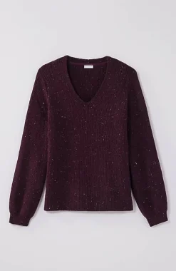 J.Jill Tweed V-Neck Sweater | Jjill-Women Sweaters