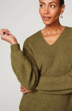 J.Jill Tweed V-Neck Sweater | Jjill-Women Sweaters