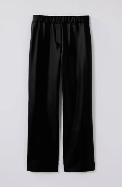 J.Jill Vegan-Leather Straight-Leg Trousers | Jjill-Women Pants & Jeans