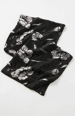 J.Jill Velvet Burnout Metallic-Printed Scarf | Jjill-Women Ponchos, Ruanas & Scarves