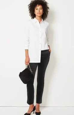 J.Jill Velveteen Stretch Slim-Leg Pants | Jjill-Women Pants & Jeans