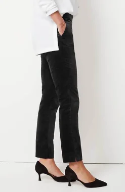 J.Jill Velveteen Stretch Slim-Leg Pants | Jjill-Women Pants & Jeans