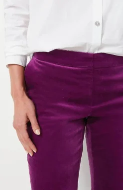 J.Jill Velveteen Stretch Slim-Leg Pants | Jjill-Women Pants & Jeans