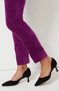 J.Jill Velveteen Stretch Slim-Leg Pants | Jjill-Women Pants & Jeans