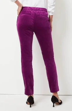 J.Jill Velveteen Stretch Slim-Leg Pants | Jjill-Women Pants & Jeans