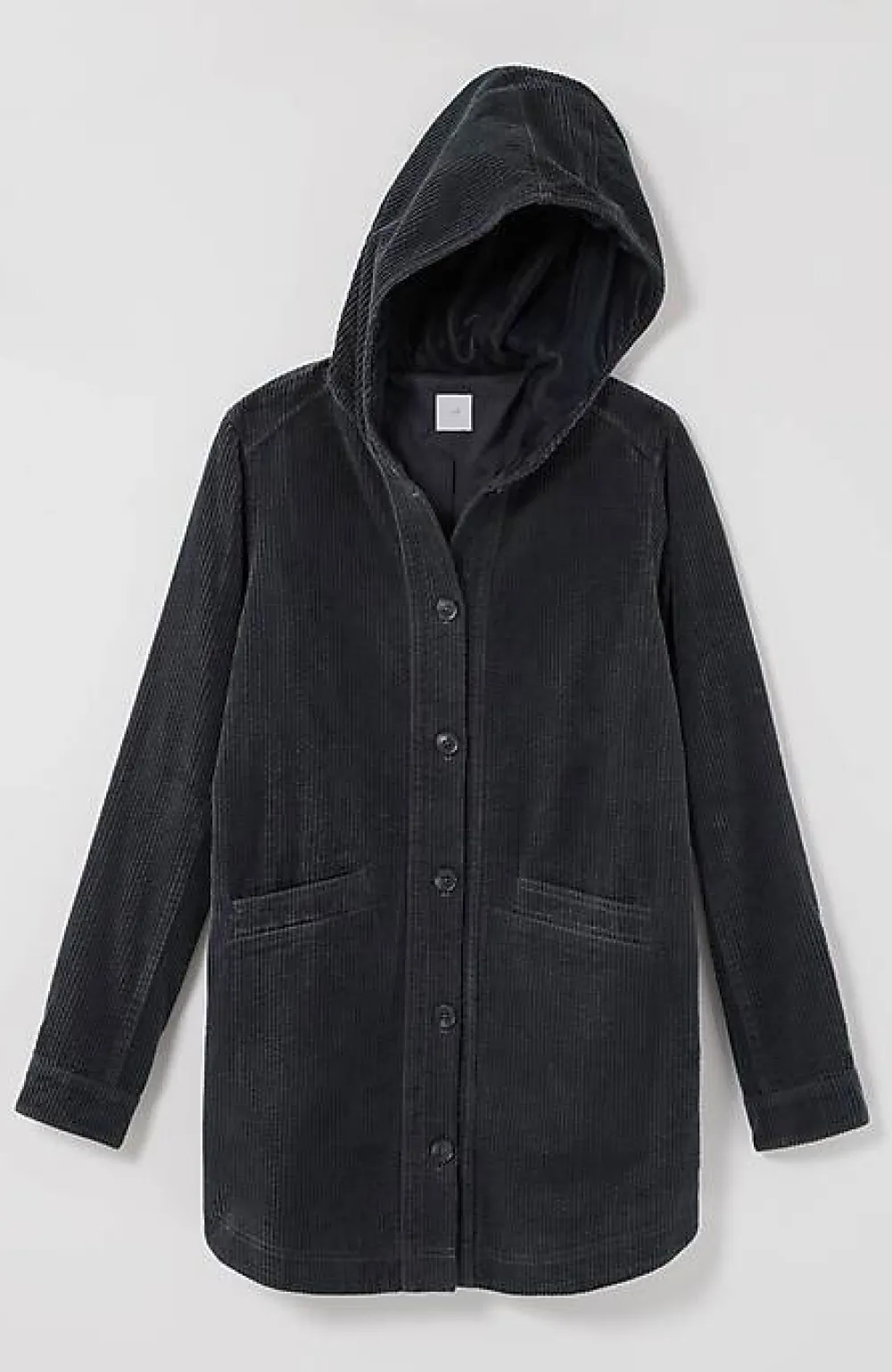 J.Jill Velvet-Hooded Tumble-Cord Jacket | Jjill-Women Jackets & Coats