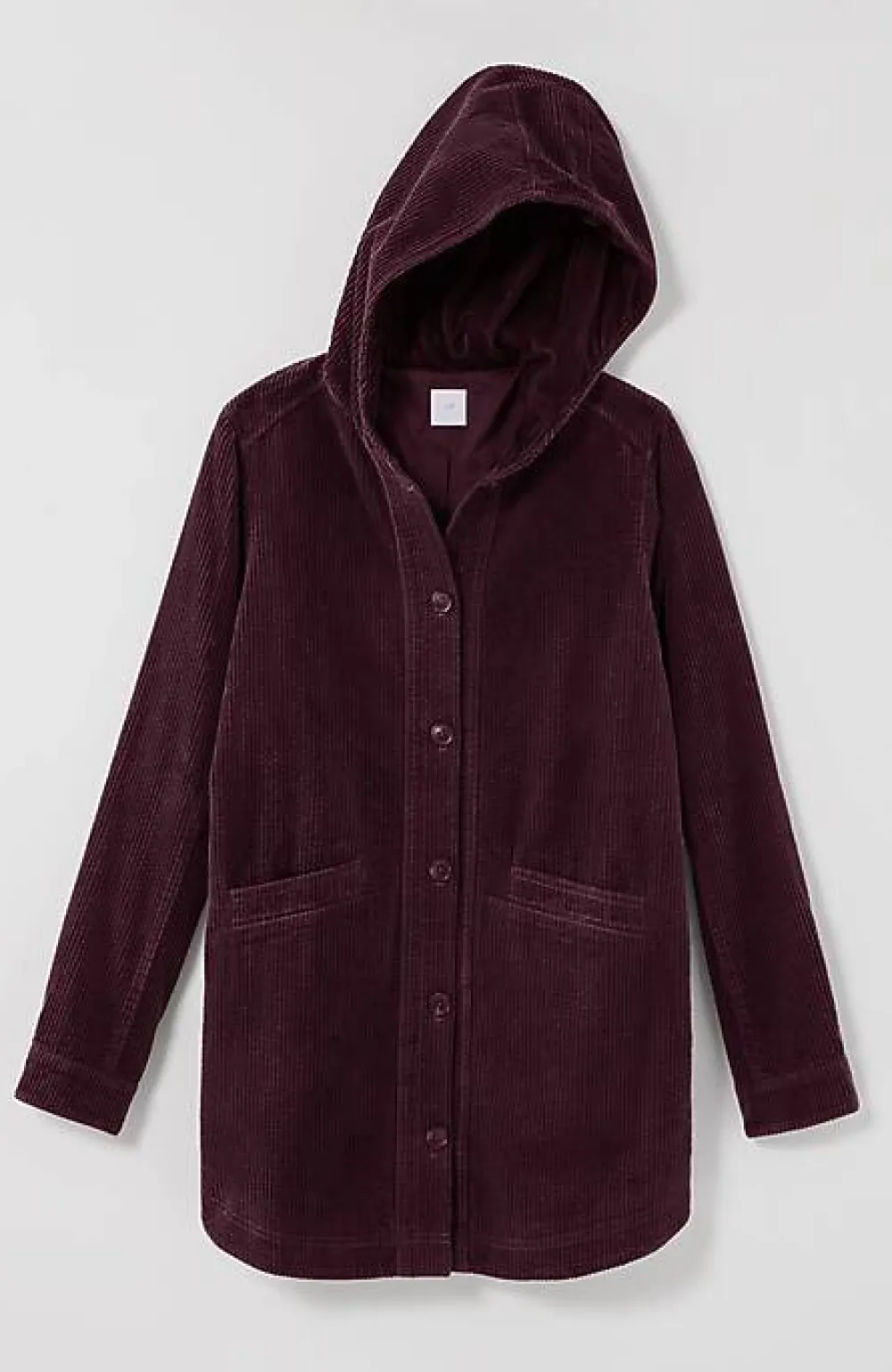 J.Jill Velvet-Hooded Tumble-Cord Jacket | Jjill-Women Jackets & Coats