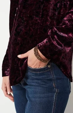 J.Jill Velvet Paisley-Printed Top | Jjill-Women Shirts & Blouses