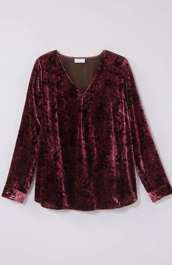 J.Jill Velvet Paisley-Printed Top | Jjill-Women Shirts & Blouses