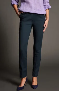 J.Jill Versatile Cotton-Stretch Slim-Leg Pants | Jjill-Women Pants & Jeans