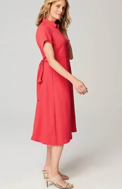 J.Jill Wearever Button-Front Belted Shirtdress | Jjill-Women Dresses
