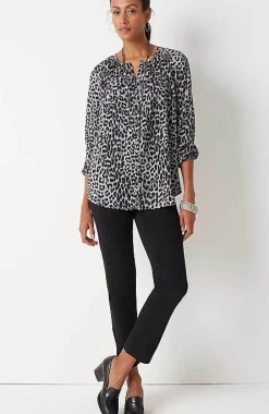 J.Jill Wearever Button-Front Blouse | Jjill-Women Shirts & Blouses