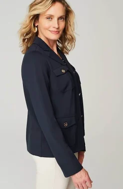 J.Jill Wearever Button-Front Jacket | Jjill-Women Jackets & Coats