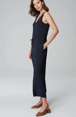 J.Jill Wearever Button-Front Jumpsuit | Jjill-Women Dresses