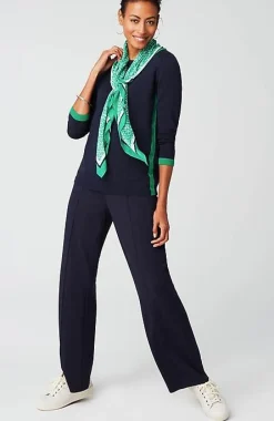 J.Jill Wearever Contrast-Trimmed Sweater | Jjill-Women Sweaters