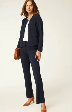 J.Jill Wearever Double-Face Jersey Boot-Cut Trousers | Jjill-Women Pants & Jeans
