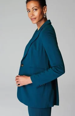 J.Jill Wearever Double-Face Jersey Notch-Collared Blazer | Jjill-Women Jackets & Coats