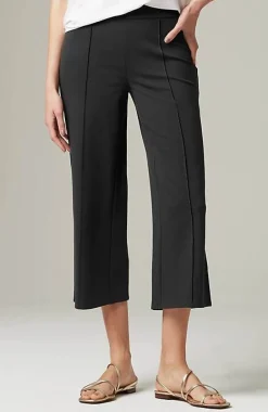 J.Jill Wearever Double-Face Jersey Pintucked Crops | Jjill-Women Pants & Jeans