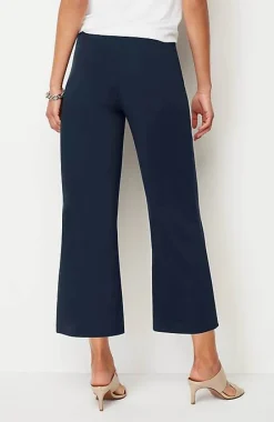 J.Jill Wearever Double-Face Jersey Pintucked Crops | Jjill-Women Pants & Jeans