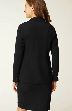 J.Jill Wearever Double-Face Jersey Tailored Blazer | Jjill-Women Jackets & Coats