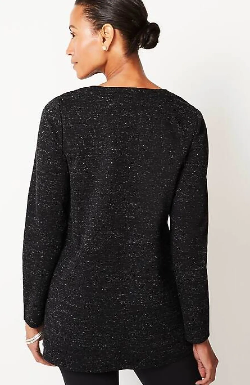 J.Jill Wearever Double-Face Jersey V-Neck Tunic | Jjill-Women Tops & Tees