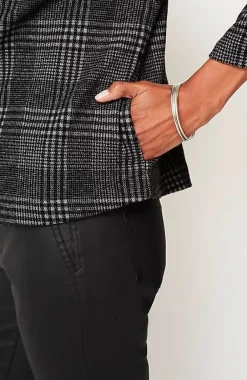 J.Jill Wearever Double-Knit Jacquard Cropped Jacket | Jjill-Women Jackets & Coats