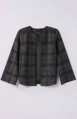 J.Jill Wearever Double-Knit Jacquard Cropped Jacket | Jjill-Women Jackets & Coats