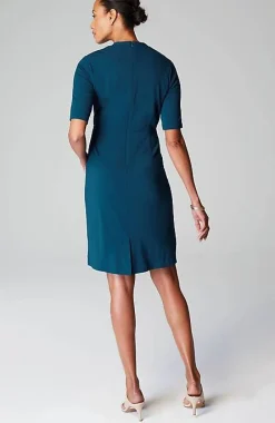 J.Jill Wearever Draped Twist-Front Dress | Jjill-Women Dresses