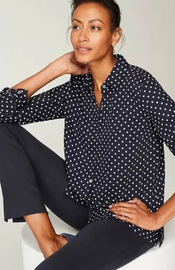 J.Jill Wearever Easy-Care A-Line Button-Front Shirt | Jjill-Women Shirts & Blouses