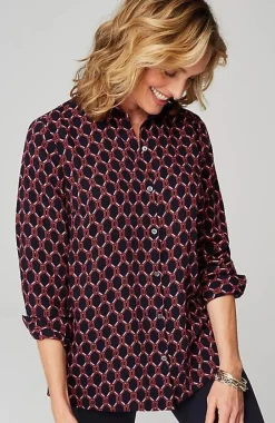 J.Jill Wearever Easy-Care A-Line Button-Front Shirt | Jjill-Women Shirts & Blouses