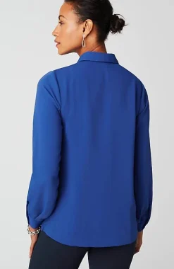 J.Jill Wearever Easy-Care A-Line Button-Front Shirt | Jjill-Women Shirts & Blouses