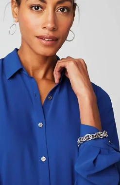 J.Jill Wearever Easy-Care A-Line Button-Front Shirt | Jjill-Women Shirts & Blouses