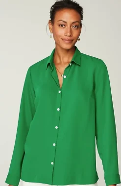 J.Jill Wearever Easy-Care A-Line Button-Front Shirt | Jjill-Women Shirts & Blouses