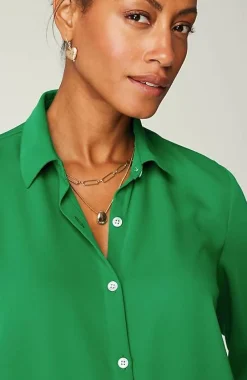 J.Jill Wearever Easy-Care A-Line Button-Front Shirt | Jjill-Women Shirts & Blouses