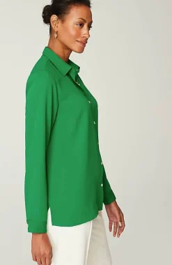 J.Jill Wearever Easy-Care A-Line Button-Front Shirt | Jjill-Women Shirts & Blouses