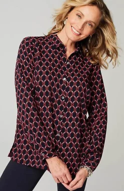 J.Jill Wearever Easy-Care A-Line Button-Front Shirt | Jjill-Women Shirts & Blouses
