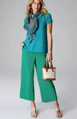 J.Jill Wearever Easy-Care Woven Wide-Leg Crops | Jjill-Women Pants & Jeans