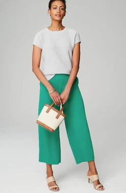 J.Jill Wearever Easy-Care Woven Wide-Leg Crops | Jjill-Women Pants & Jeans