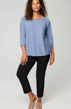 J.Jill Wearever Marled Seamed Top | Jjill-Women Tops & Tees
