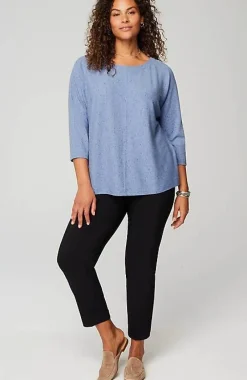 J.Jill Wearever Marled Seamed Top | Jjill-Women Tops & Tees