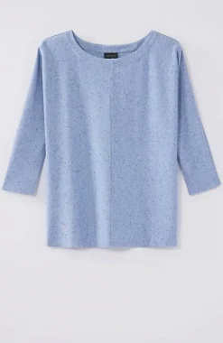 J.Jill Wearever Marled Seamed Top | Jjill-Women Tops & Tees