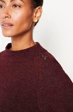 J.Jill Wearever Mock-Neck Ottoman Top | Jjill-Women Tops & Tees