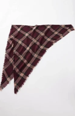 J.Jill Wearever Neutral Plaid Triangle Scarf | Jjill-Women Ponchos, Ruanas & Scarves