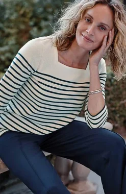 J.Jill Wearever Ottoman Square-Neck Top | Jjill-Women Tops & Tees