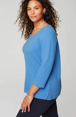 J.Jill Wearever Ottoman Square-Neck Top | Jjill-Women Tops & Tees
