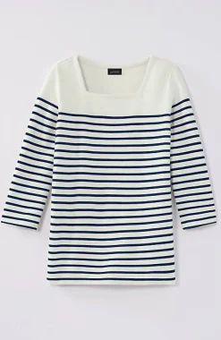 J.Jill Wearever Ottoman Square-Neck Top | Jjill-Women Tops & Tees