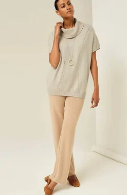 J.Jill Wearever Pointelle Short-Sleeve Sweater | Jjill-Women Sweaters