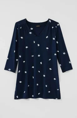 J.Jill Wearever Shirred A-Line Tunic | Jjill-Women Tops & Tees