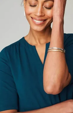 J.Jill Wearever Shirred-Shoulder Top | Jjill-Women Tops & Tees